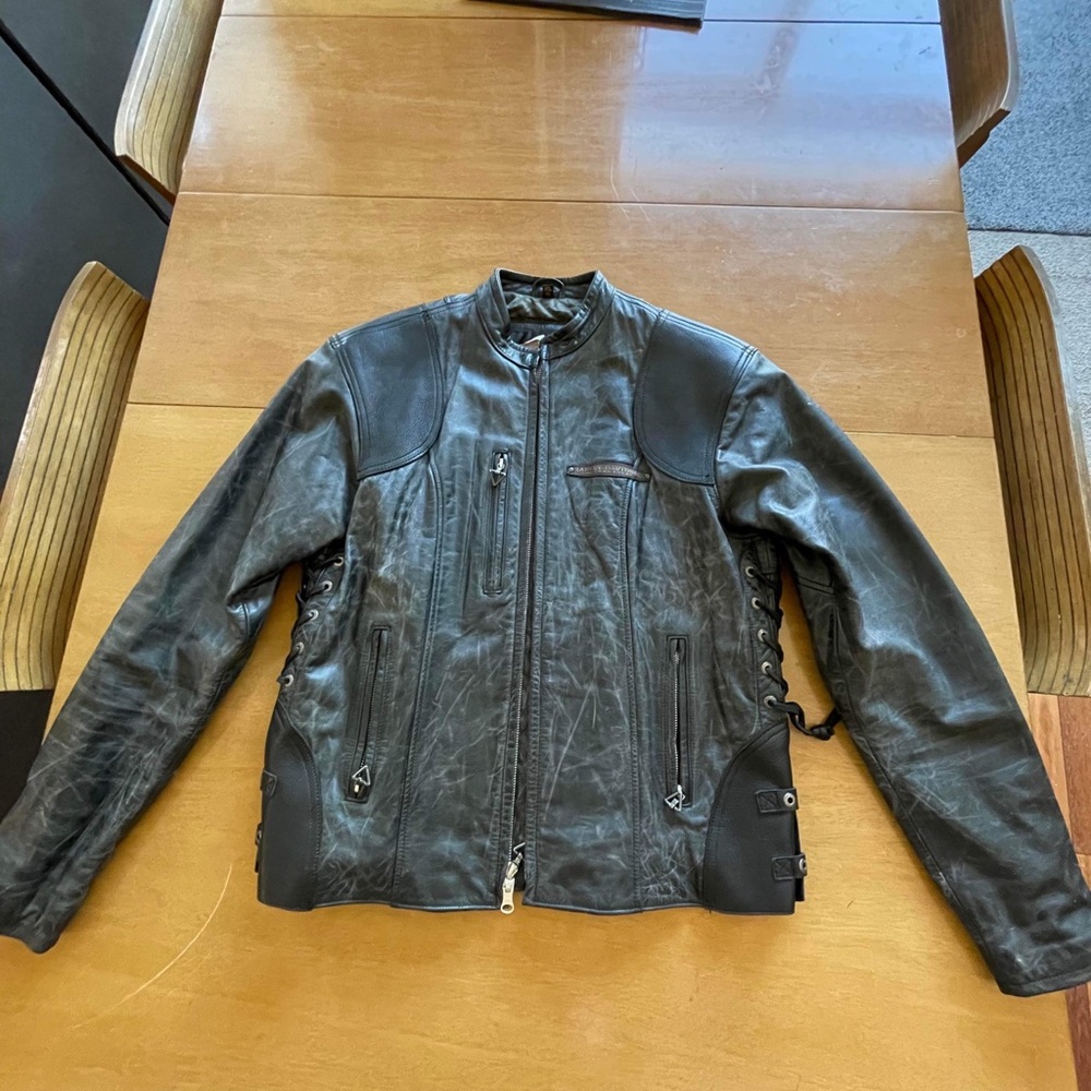 Harley Davidson jacket.